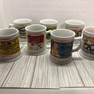 Set of 6 Vintage 1980's Franklin Mint "the Corner Store Collection.